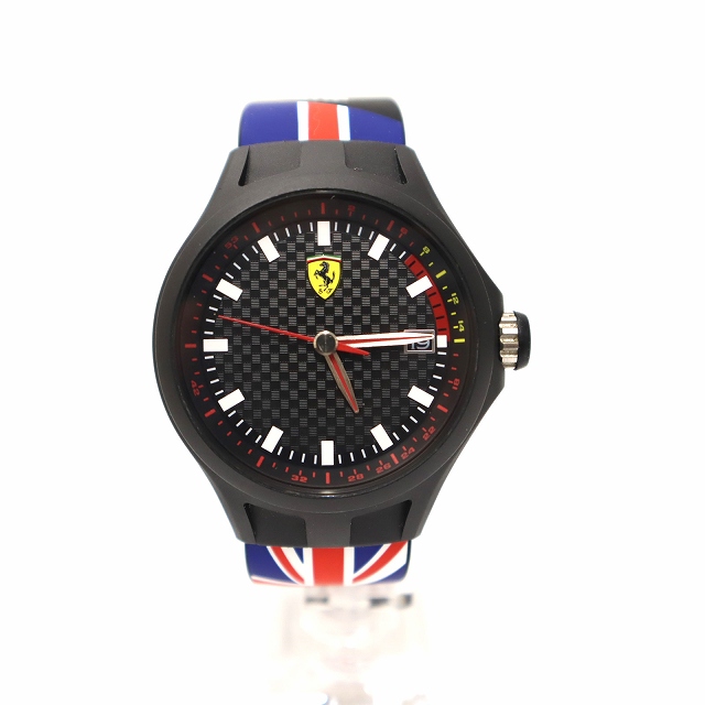 稼働品 SCUDERIA Ferrari スクーデリア フェラーリ メンズ QZ SCUDERIA 