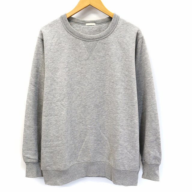 ジーユー Gu 裏毛 スウェット シャツ トレーナー L グレー メンズ 019 ベクトルパーク