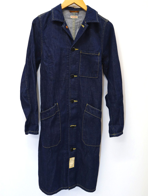 KAPITAL キャピタル EK-444 8ozデニム ショップコート 0 XS INDIGO インディゴ メンズ レディース 免税品購入 キャピタル ショップコート イエロー 1 その他