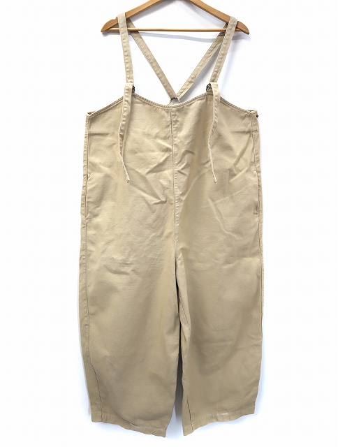 Brocante / ブロカント] 生成バックサテン サロペット