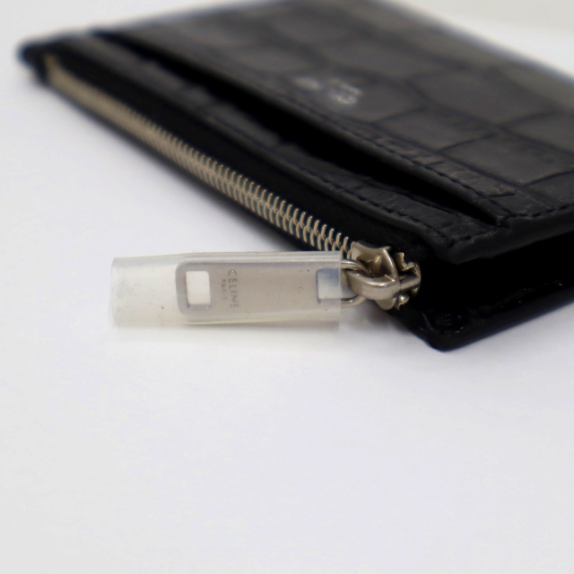 未使用品 セリーヌ CELINE 10F993CUV.38SI ジップ付きカードホルダー  