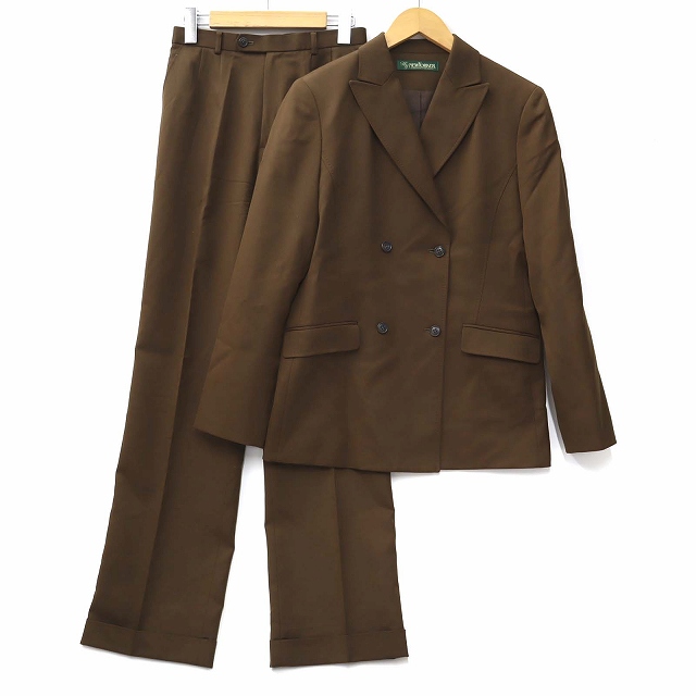 ニューヨーカー NEWYORKER ステッチ使い ワイドパンツ スーツ  