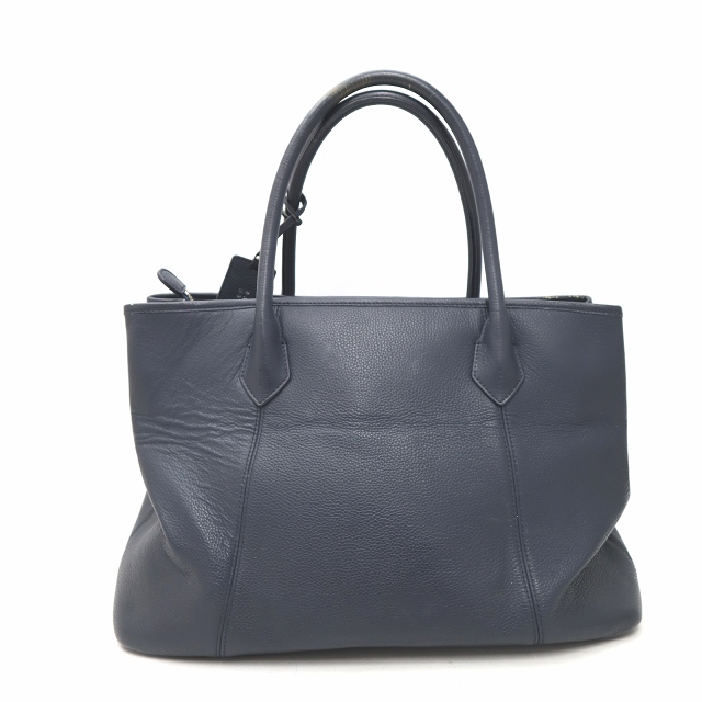バーニーズニューヨーク BARNEYS NEW YORK ロゴエンボス レザー トート 