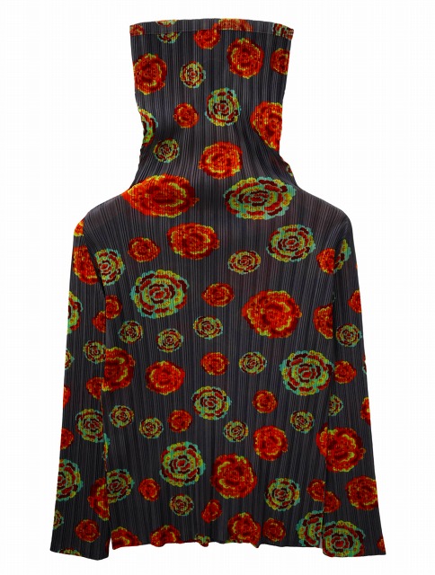 PLEATS PLEASE タートルネック 長袖カットソー バラ 総柄 花柄 【公式