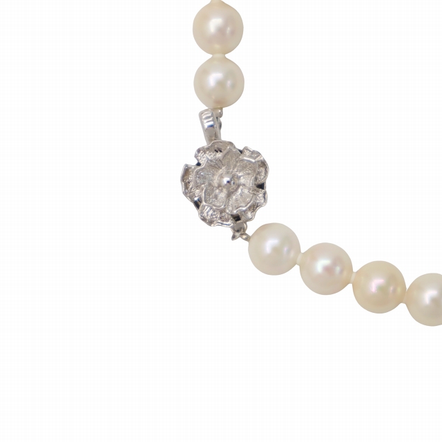 SILVER/アコヤ真珠 パール 8～8.5mm ネックレス K14WG/パール 8.5～9mm