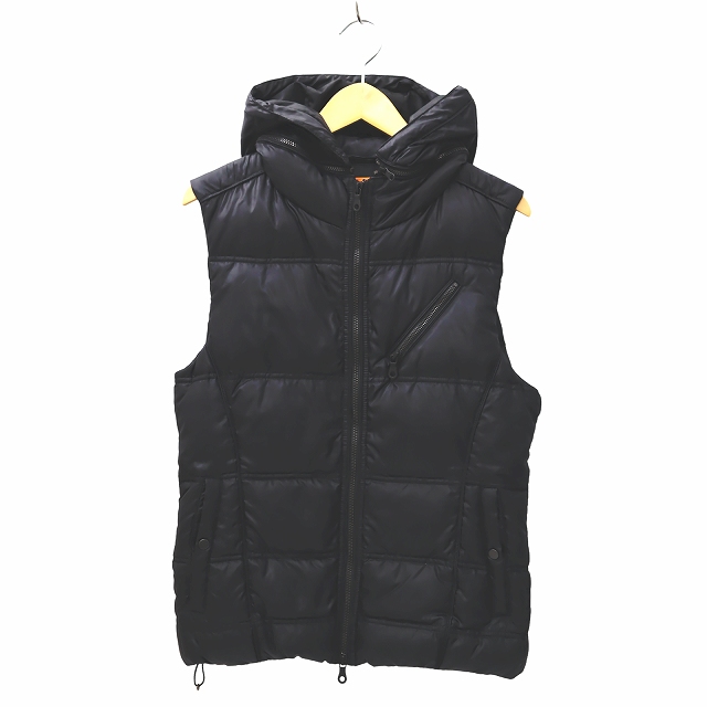 ダウンベスト HIDEAWAYS ニコル mサイズ HIDEAWAYS ネイビー ダウン