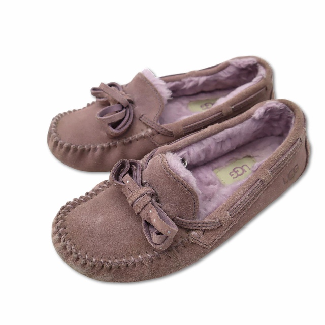 極美品】UGG Ansley 貧しく Bow モカシン ムートン