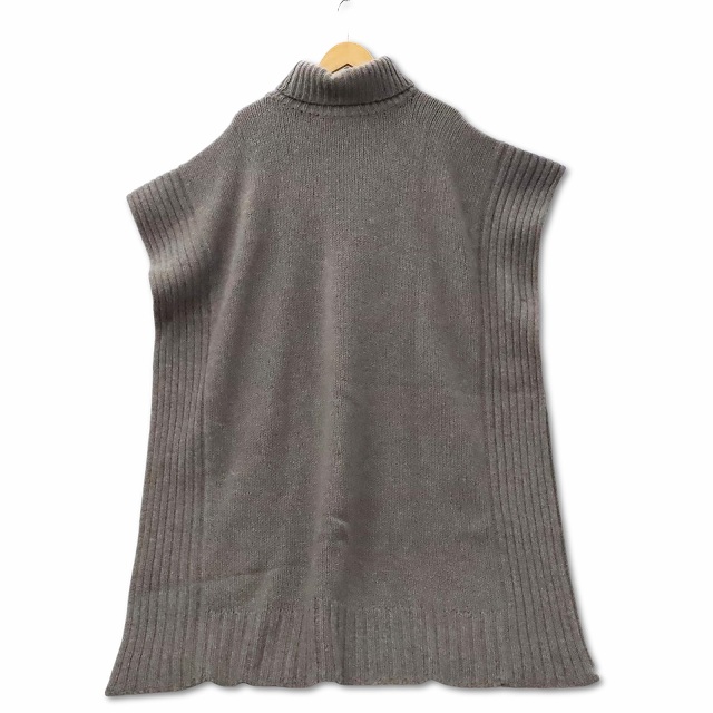 イエナ IENA ウール HIBISCUS ポンチョ ワンピース グレー レディース 