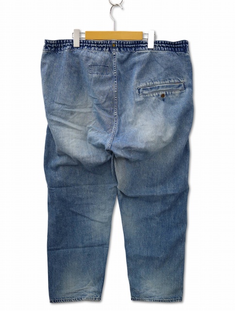 アナクロノーム anachronorm AN075-W WASHED DENIM EASY PANTS 