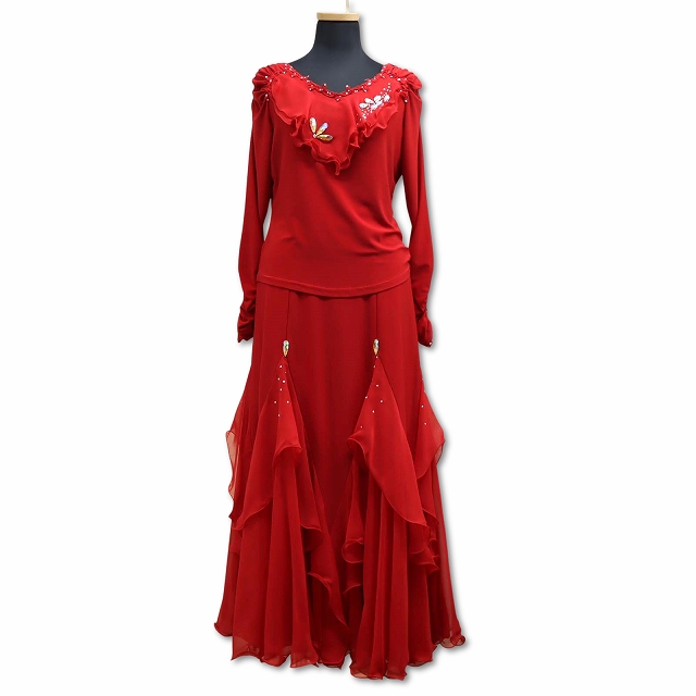 Sekine セキネ 日本製 社交ダンス 衣装 コスチューム ラインストーン