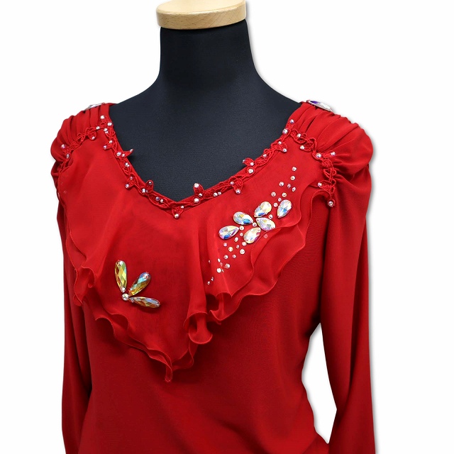 Sekine セキネ 日本製 社交ダンス 衣装 コスチューム ラインストーン