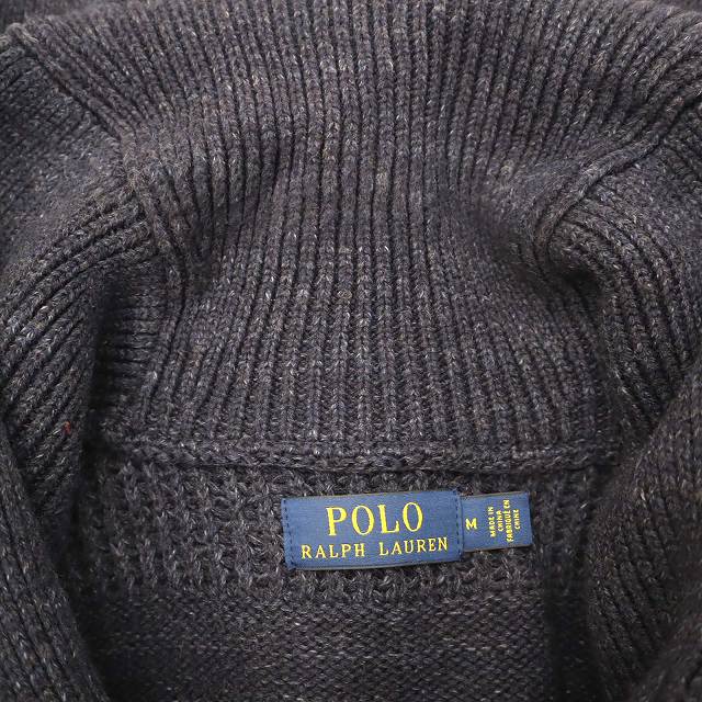 POLO RALPH LAUREN ネイビー ダウンニットカーディガン