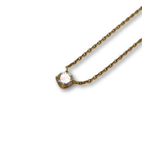 ヴァンドームアオヤマ　ダイヤモンド キャトル ネックレス。　K18YG エクセレントカットダイヤモンド キャトルネックレス | Vendome