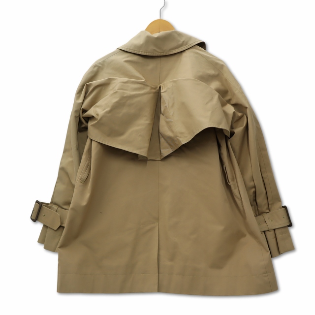 アンスクリア INSCRIRE オーバーサイズショートトレンチコート 36 アンスクリア INSCRIRE オーバーサイズショートトレンチコート