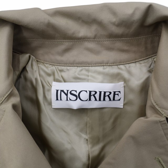 INSCRISE アンスクリア オーバーサイズショートトレンチコート INSCRISE アンスクリア オーバーサイズショートトレンチコート