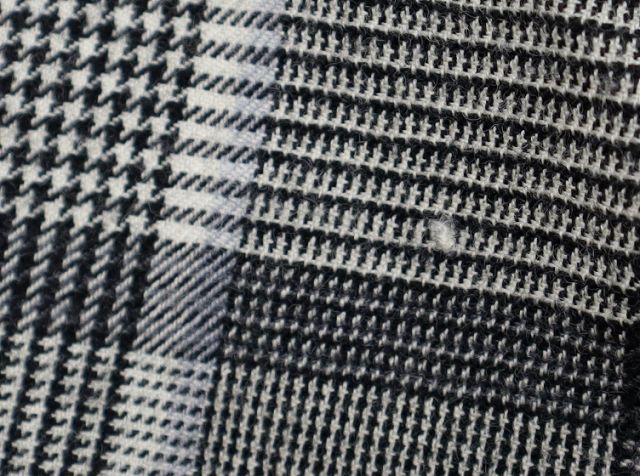 【中古】ワイズ Y's 2023-24AW 長袖 アシメントリー グレンチェック シャツ ブラウス 1(XS) GRAY/BLACK ワイズ Y's 2023-24AW 長袖 アシメントリー グレンチェック シャツ