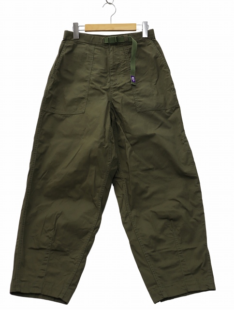 ノースフェイスパープルレーベル　リップストップワイドクロップドパンツ　オリーブ THE NORTH FACE PURPLE LABEL (ザ ノースフェイス パープル