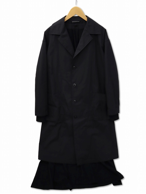 ブラック ナイロン チェスターコート B.C ストック】ワッシャー