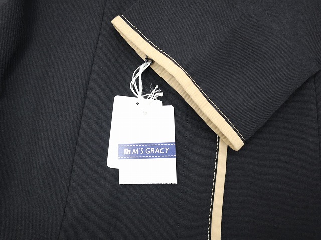 信頼も高い 未使用品 比翼 スタンドカラー GRACY M'S エムズグレイシー ジャケット・アウター