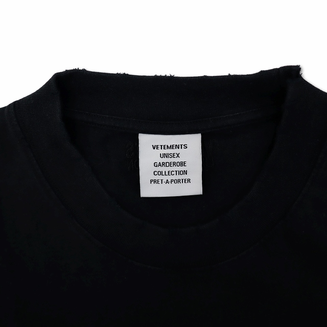☆VETEMENTS☆ヴェトモン☆刺繍入りアフターライフTシャツ VETEMENTS ヴェトモン EMBROIDERED AFTERLIFE T-SHIRT クルー