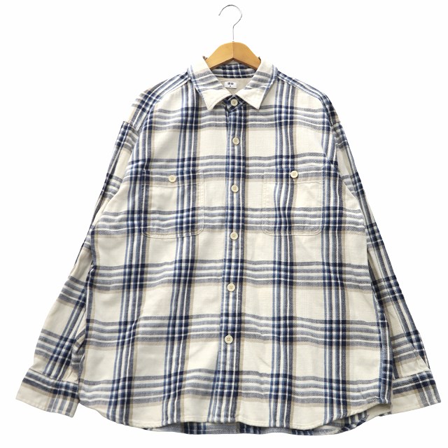 UNIQLO ユニクロ　チェックシャツ 長袖 コットン フランネル M
