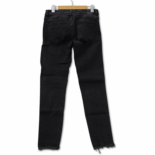 ザラ ZARA スタッズ付きポケット ストレッチ スキニー デニム パンツ 