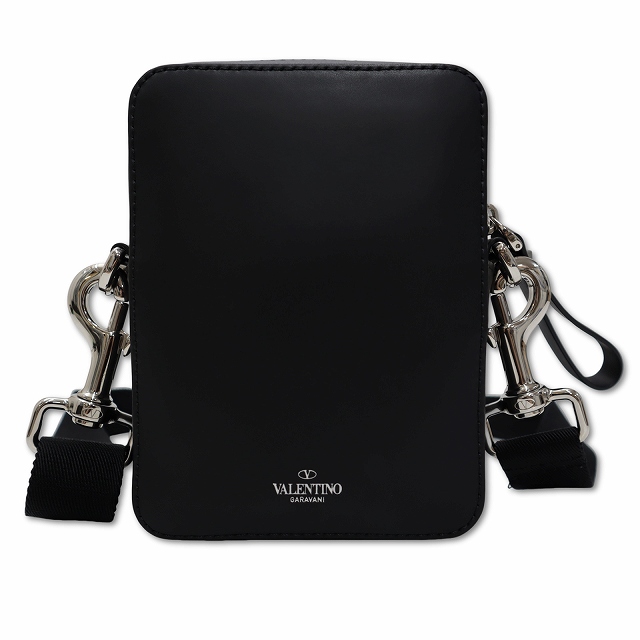 【極美品✨】ヴァレンティノガラヴァーニ 付属品 ショルダーバッグ レザー 黒 Valentino Garavani ヴァレンティノ・ガラヴァーニ VLTN レザー