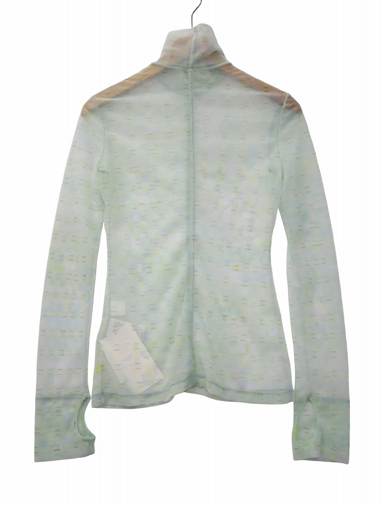 未使用品 マメクロゴウチ Mame Kurogouchi Marble Printed Plaid Sheer 