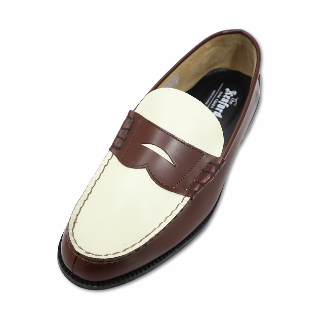 Kenford レザー ローファー ブラウン・ホワイト The Kenford Fineshoes ケンフォード ファインシューズ K001 レザー