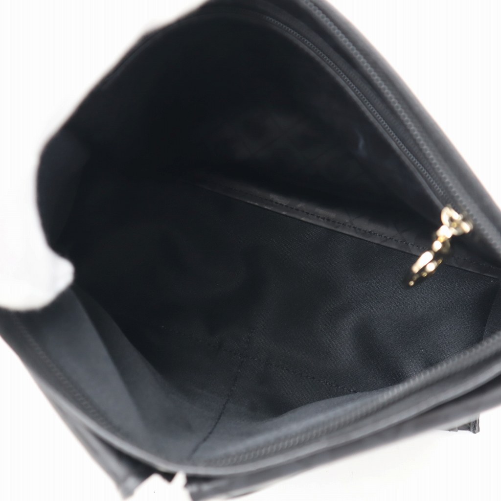 【大人気】ゲラルディーニ　ソフティー　ショルダーバッグ　黒　美品　希少　外ポケ ゲラルディーニ GHERARDINI ソフティ ポケット ショルダーバッグ