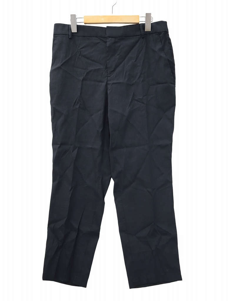 新品 オンワード KASHIYAMA ストレッチ テーパード タック スラックス 82(L) 紺 【P32136】 ONWARD 樫山 春夏 メンズ パンツ ベルトレス 限定セール，爆買い