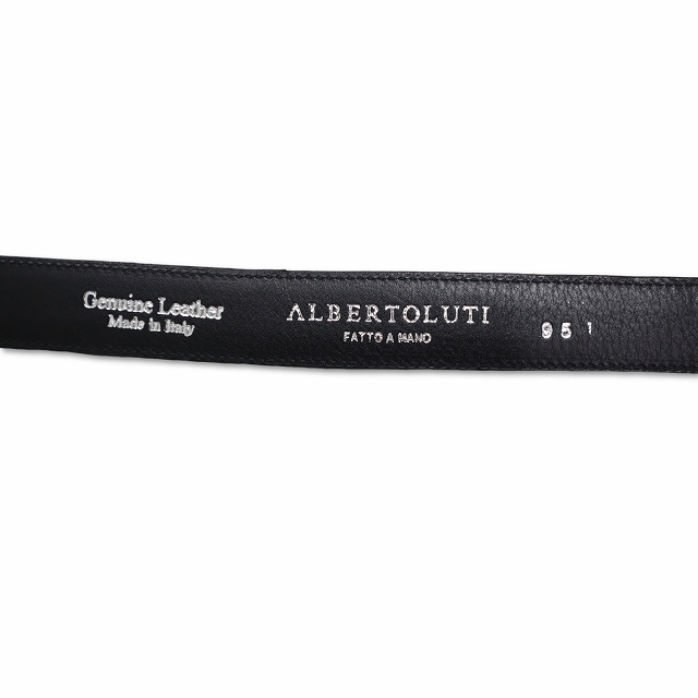 ALBERTOLUTI アルベルト ルティ スエード ナロー ウエスタン ベルト 95
