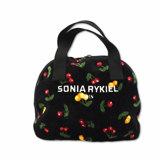 ソニアリキエル SONIA RYKIEL サクランボ柄 ハンドバッグ ポーチ 