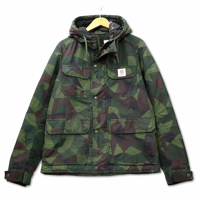 【定番人気】フランクリンマーシャル 中綿ジャケット カモフラ S 袖タグ FRANKLIN＆MARSHALL ﾌﾗﾝｸﾘﾝﾏｰｼｬﾙ - Italy - 中綿入りﾌﾞﾙｿﾞﾝ