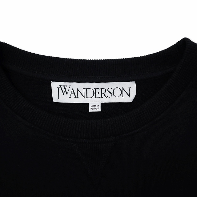 【クリーニング済み】JW ANDERSON スウェット　トレーナー　ブラック クリーニング済み】JW ANDERSON スウェット トレーナー ブラック
