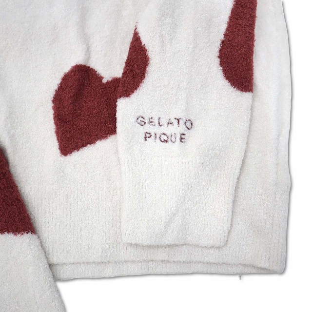 GELATO PIQUE ハート柄ルームウェアセット　アラン柄　もこもこ GELATO PIQUE ハート柄ルームウェアセット アラン柄 もこもこ