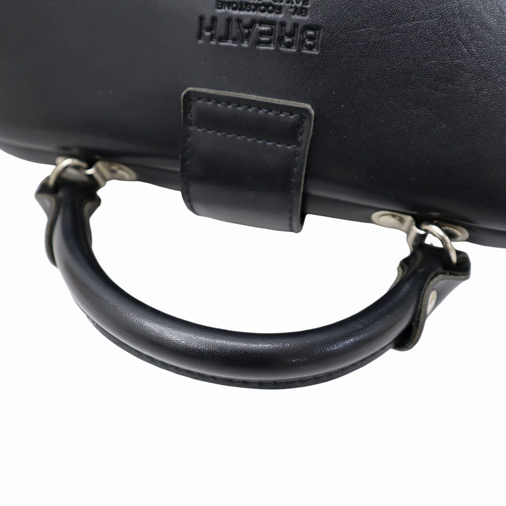 【美品】バーバリー　ダレスバッグ　ビジネスバッグ　グレインレザー　ブラック ブレス Breath レザー トップハンドル ダレスバッグ BLACK