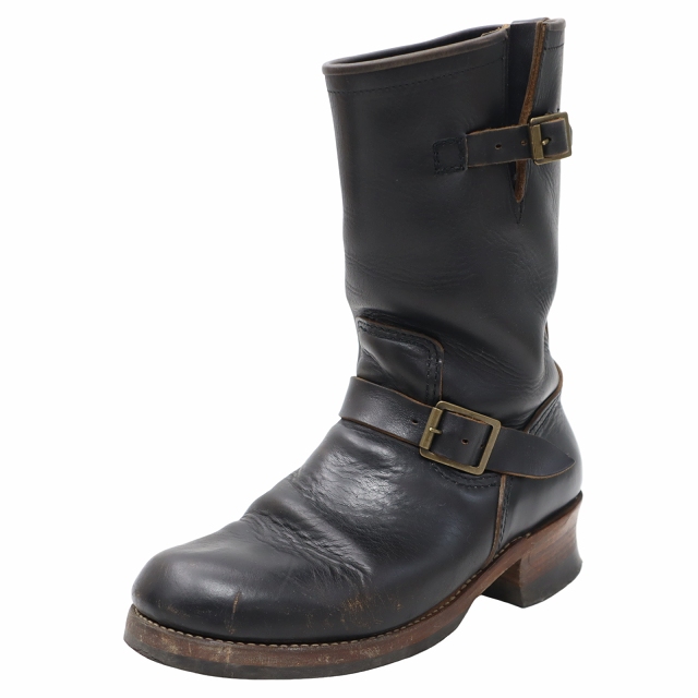 シュガーケーン ローンウルフ レザー ロングブーツ エンジニアブーツ 8 1/2 シュガーケーン SUGAR CANE 26.5cm LONE WOLF BOOTS ローンウルフ