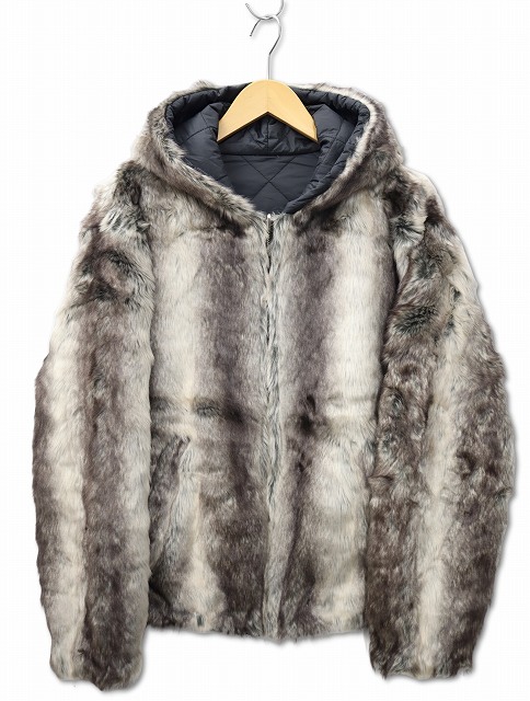 シュプリーム SUPREME Faux Fur Reversible Hooded jacket フェイク 