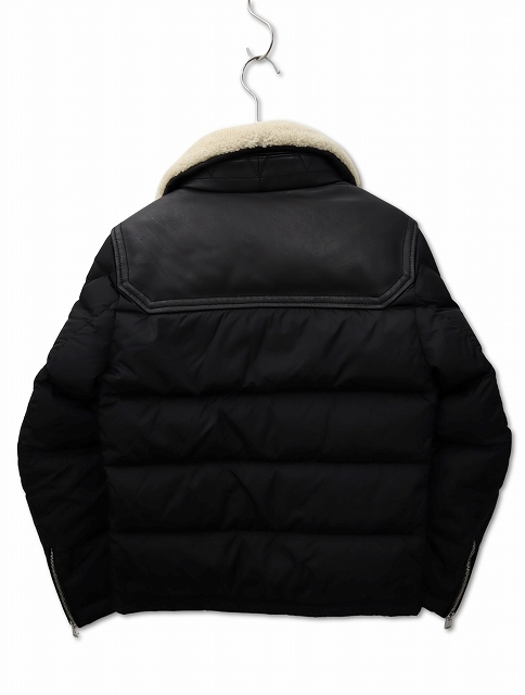モンクレール MONCLER LEO GIUBBOTTO 襟ムートン ナイロン ジップ 