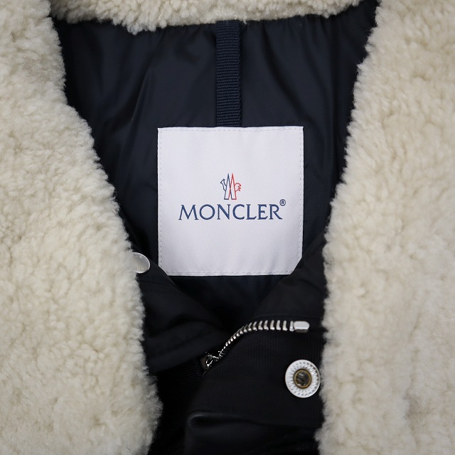 モンクレール MONCLER LEO GIUBBOTTO 襟ムートン ナイロン ジップ 