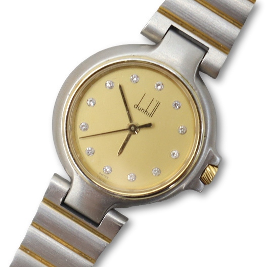 ダンヒル dunhill ステンレススチール ミレニアム 12P ダイヤモンド  
