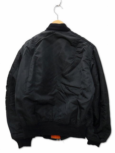 アルファ ALPHA MA-1 フライトジャケット ブラック オレンジ Alpha