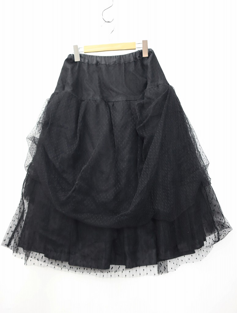 ROSY MONSTER ロージーモンスター ドットチュールボリュームスカート ロージーモンスターボリュームドットチュールスカートホワイト