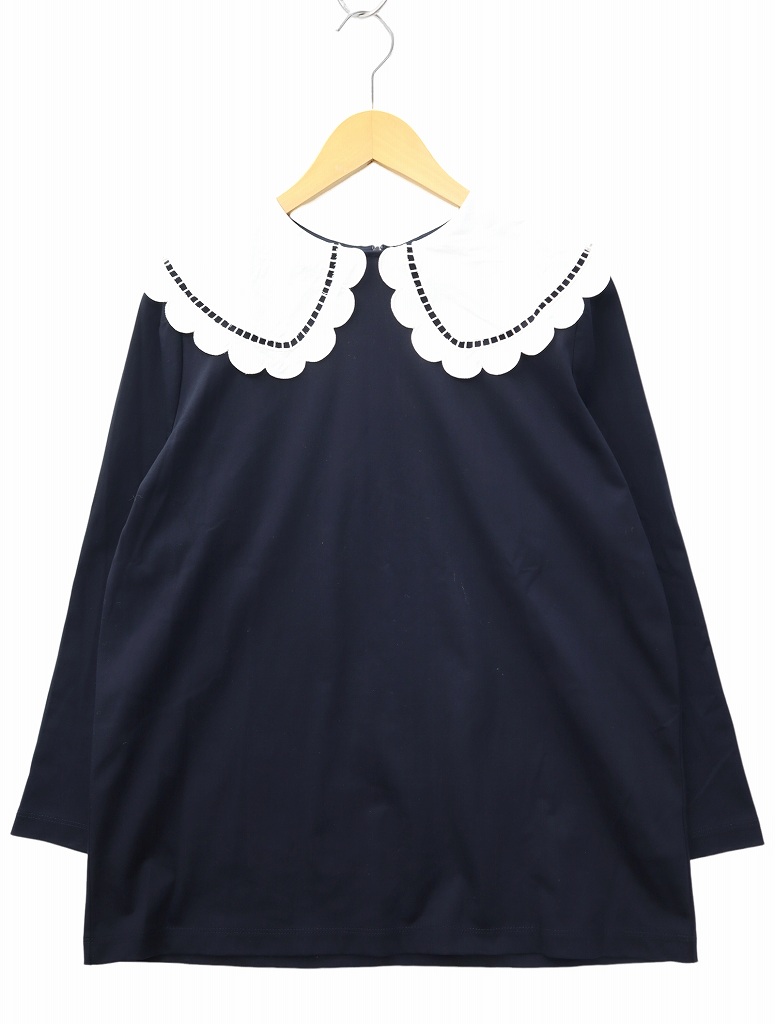 yori ヨリ スカラップカラーロンTee