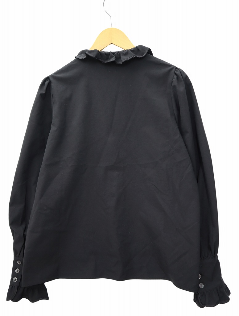 Rosy Monster ロージーモンスター フリル シャツ ブラウス F BLACK 