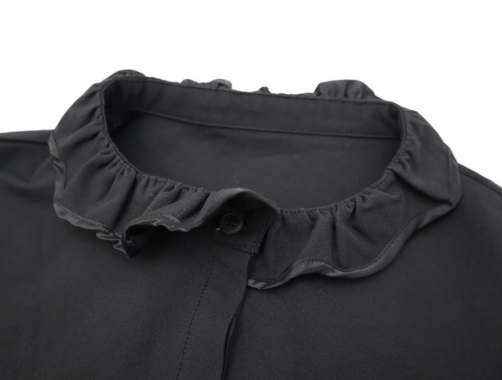 Rosy Monster ロージーモンスター フリル シャツ ブラウス F BLACK 