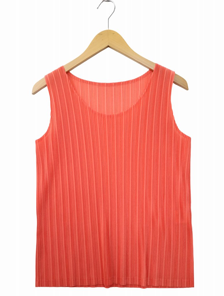 PLEASE PLEATS ISSEY グラフィックプリントロング プリーツプリーズPLEATS 75f24 プリーツプリーズ PLEATS PLEASE ノースリーブカットソー サイズ3 L - ライトグリーン レディース クルーネック/ロング丈/スリット