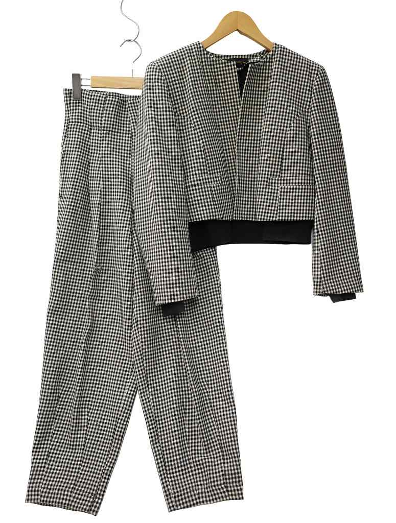 コムデギャルソン COMME des GARCONS 千鳥格子 ノーカラージャケット