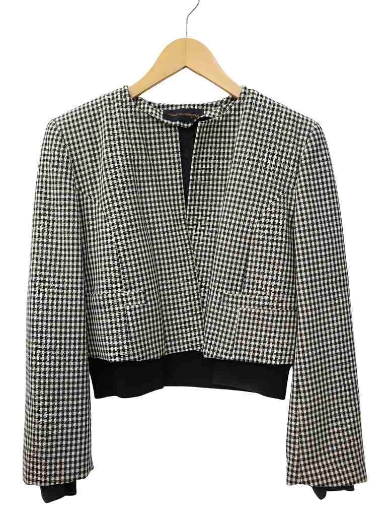 コムデギャルソン COMME des GARCONS 千鳥格子 ノーカラージャケット